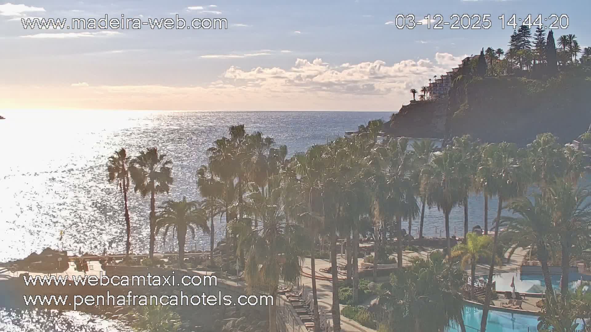 Funchal City View from Penha de Franca Hotel Live Cam - Funchal, Madeira, Portugal