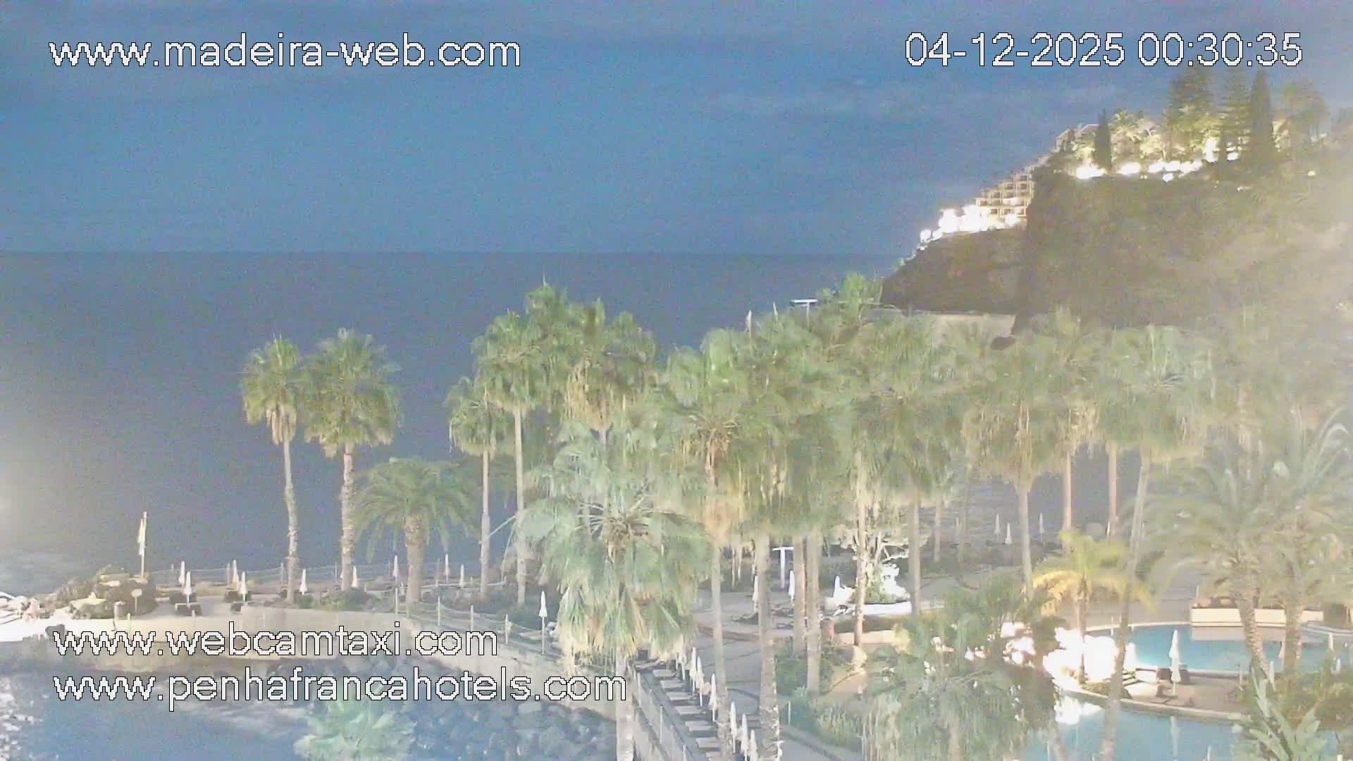 Funchal City View from Penha de Franca Hotel Live Cam - Funchal, Madeira, Portugal