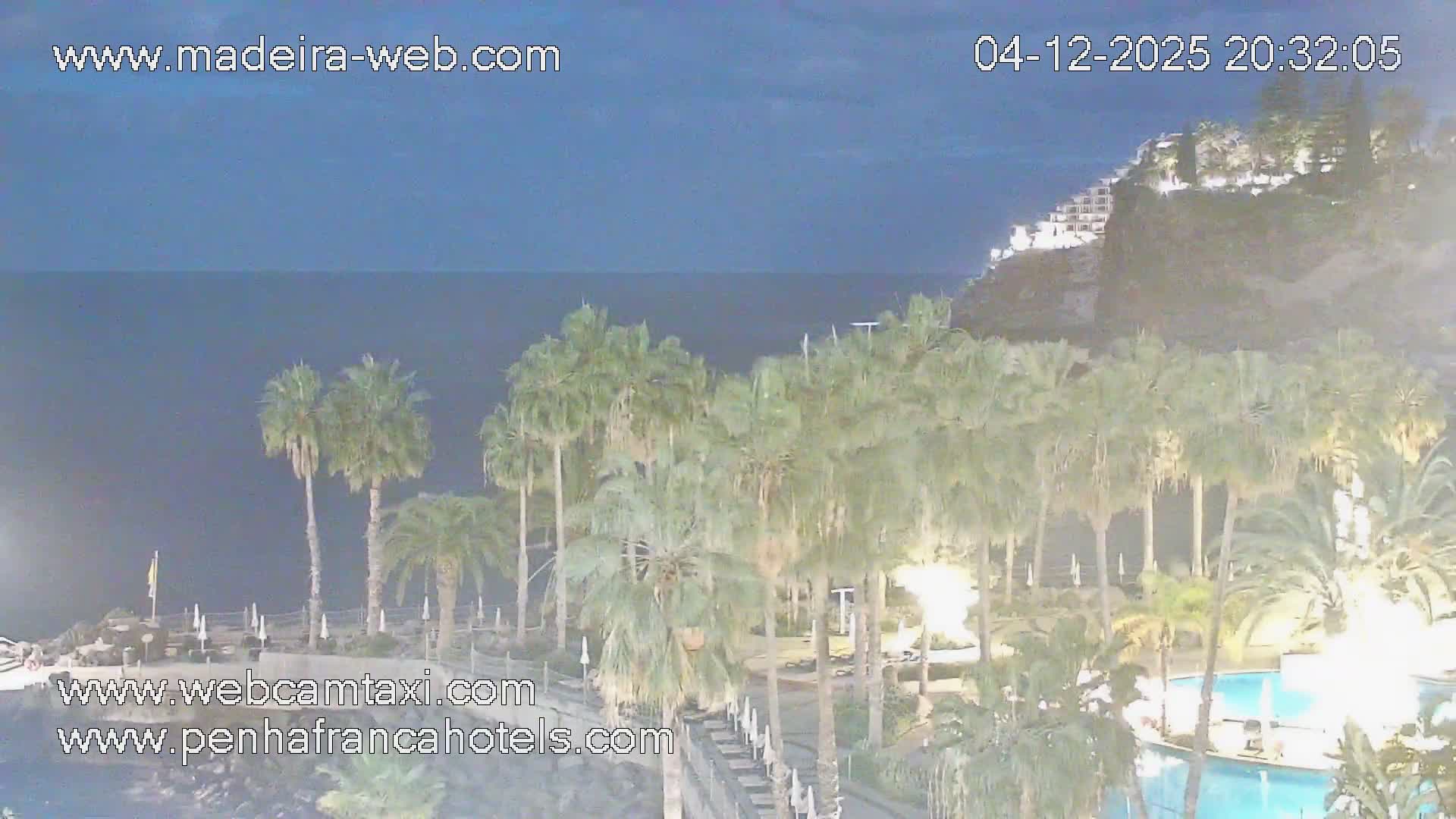 Funchal City View from Penha de Franca Hotel Live Cam - Funchal, Madeira, Portugal
