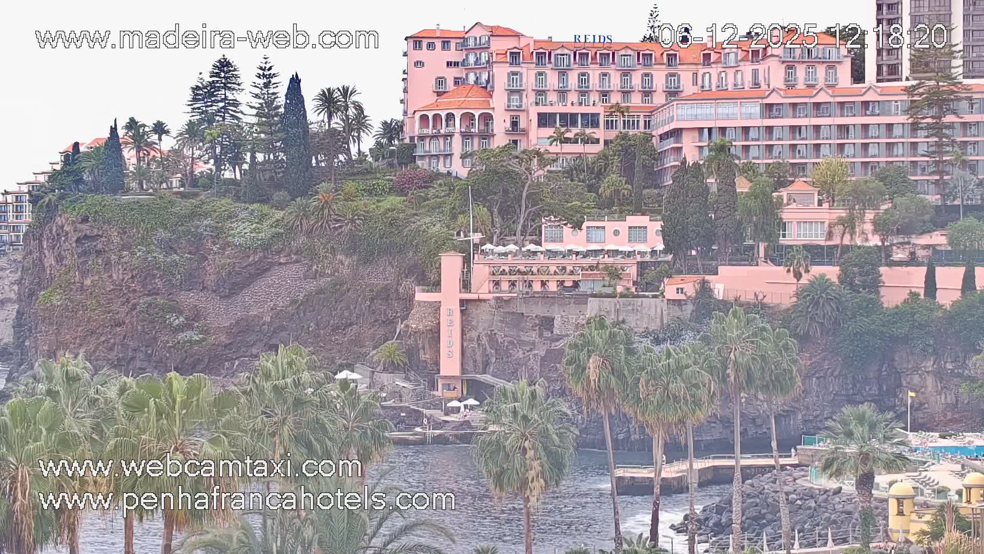 Funchal City View from Penha de Franca Hotel Live Cam - Funchal, Madeira, Portugal