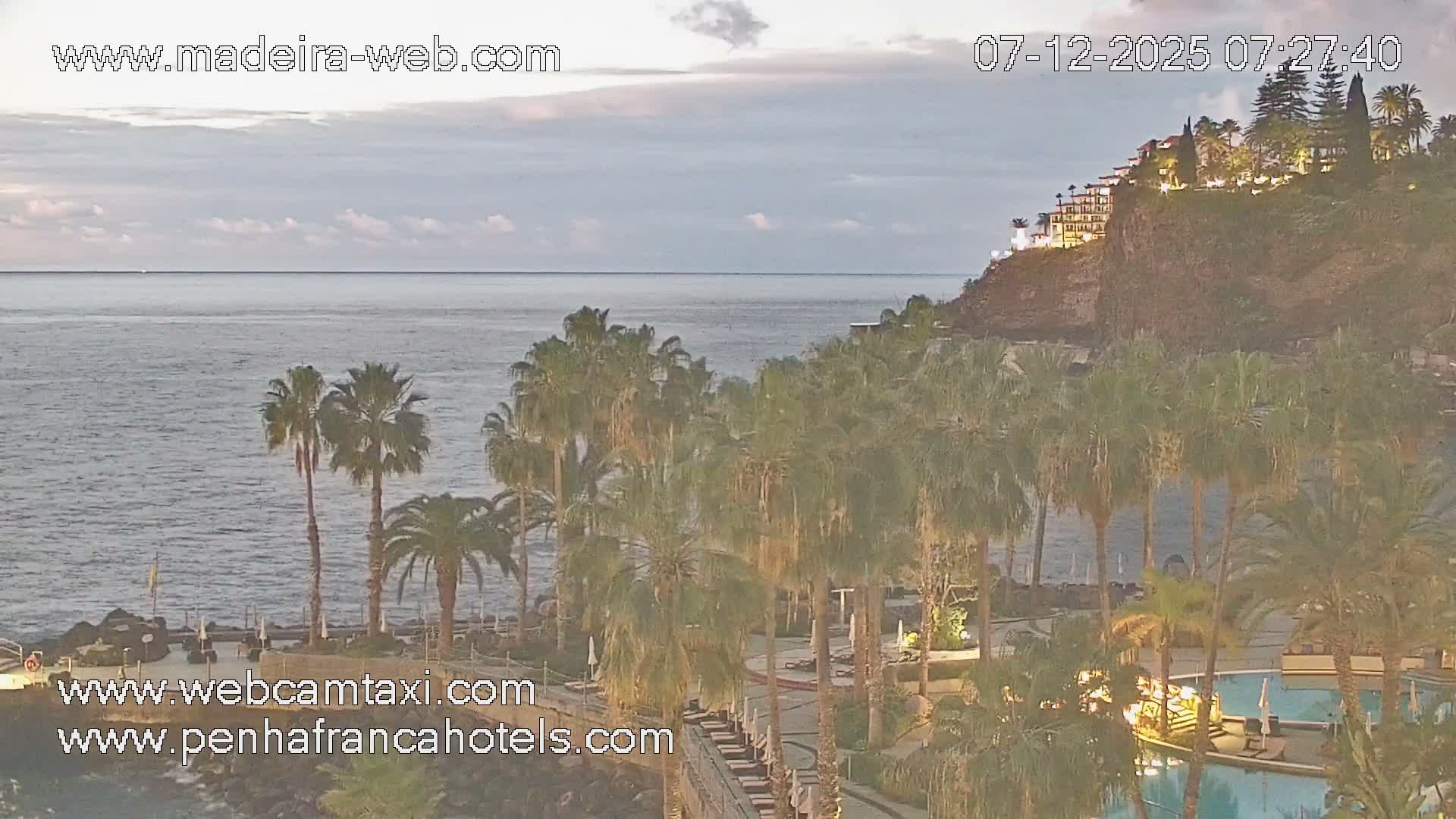 Funchal City View from Penha de Franca Hotel Live Cam - Funchal, Madeira, Portugal