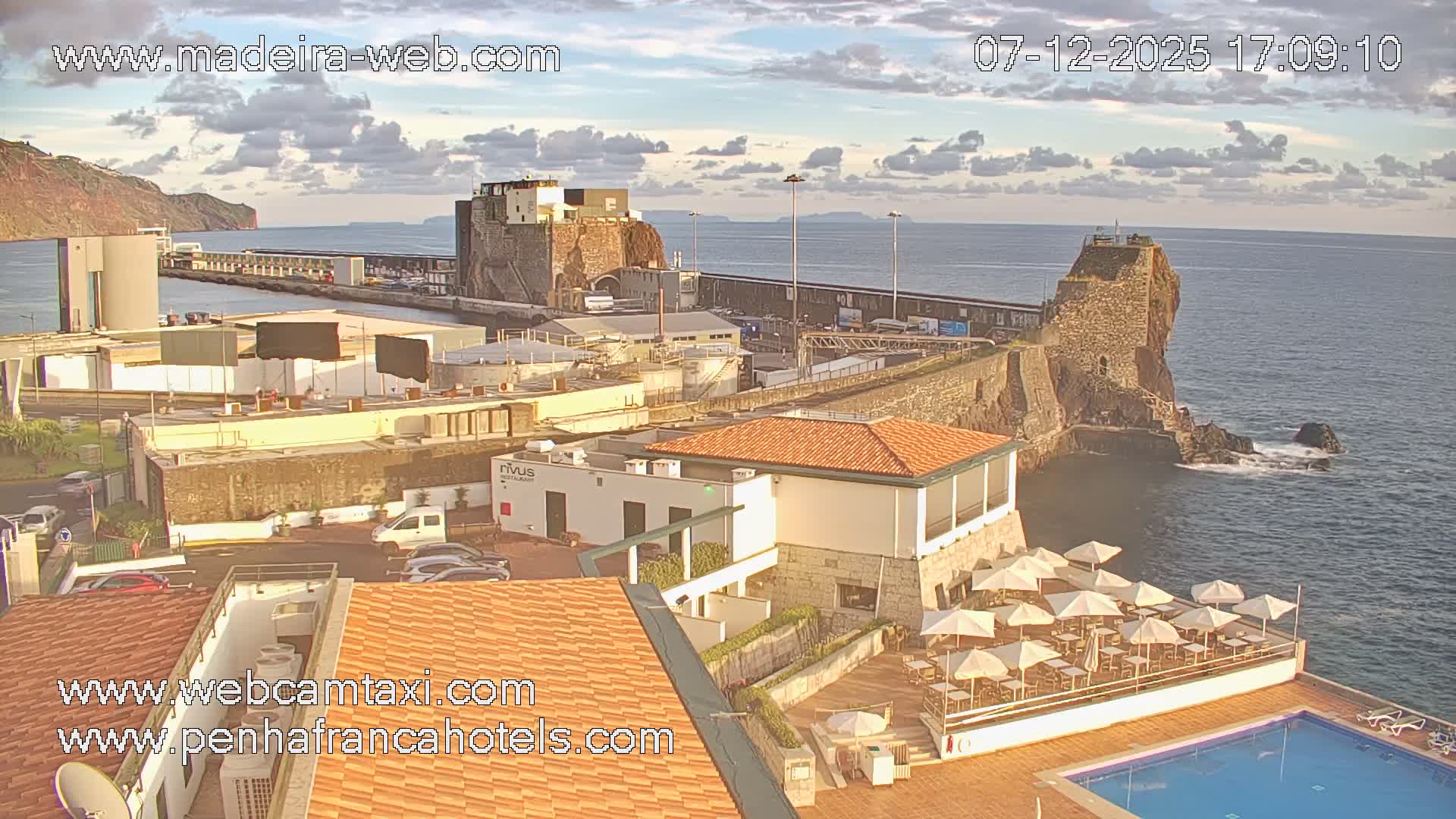 Funchal City View from Penha de Franca Hotel Live Cam - Funchal, Madeira, Portugal
