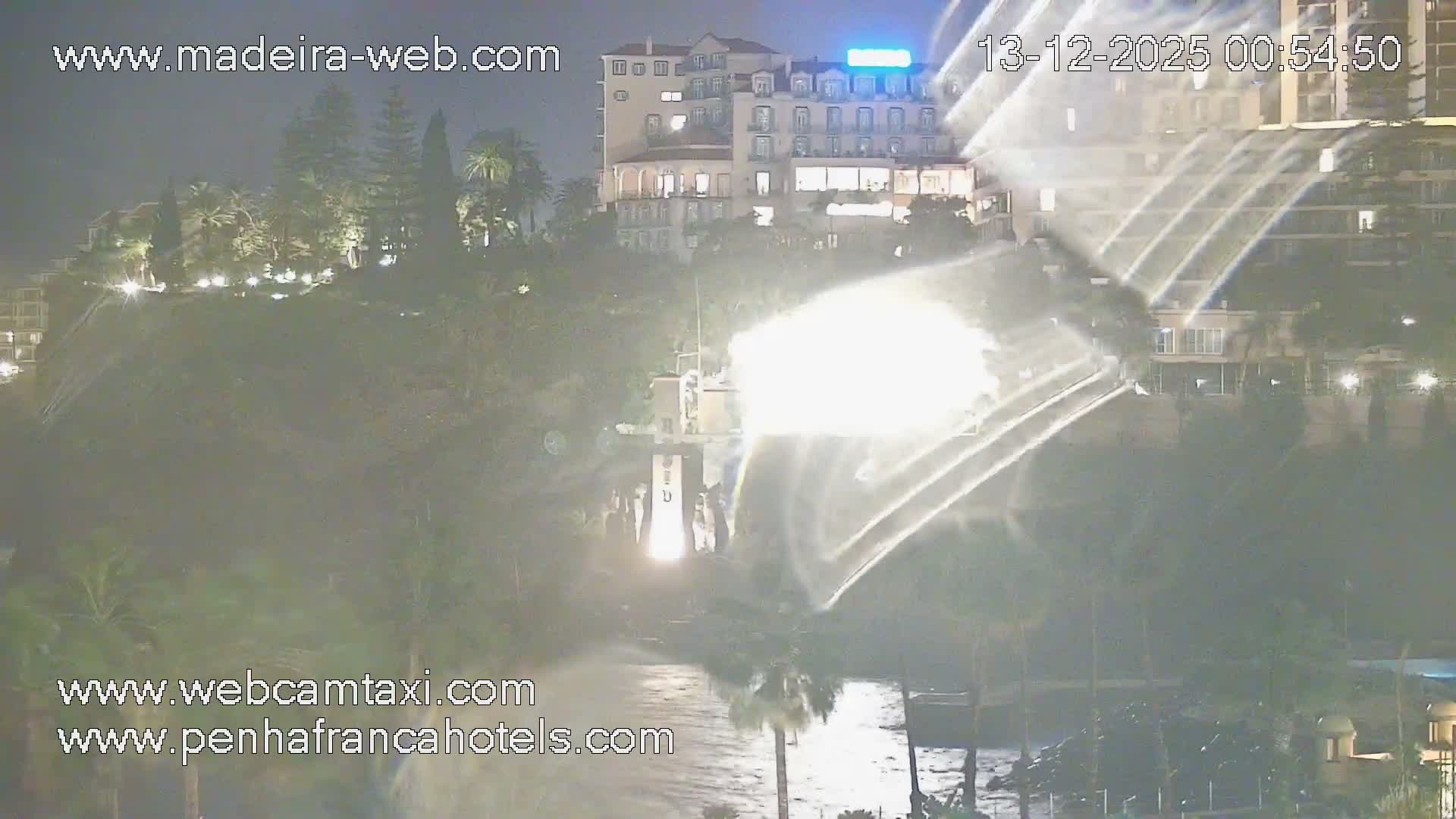 Funchal City View from Penha de Franca Hotel Live Cam - Funchal, Madeira, Portugal