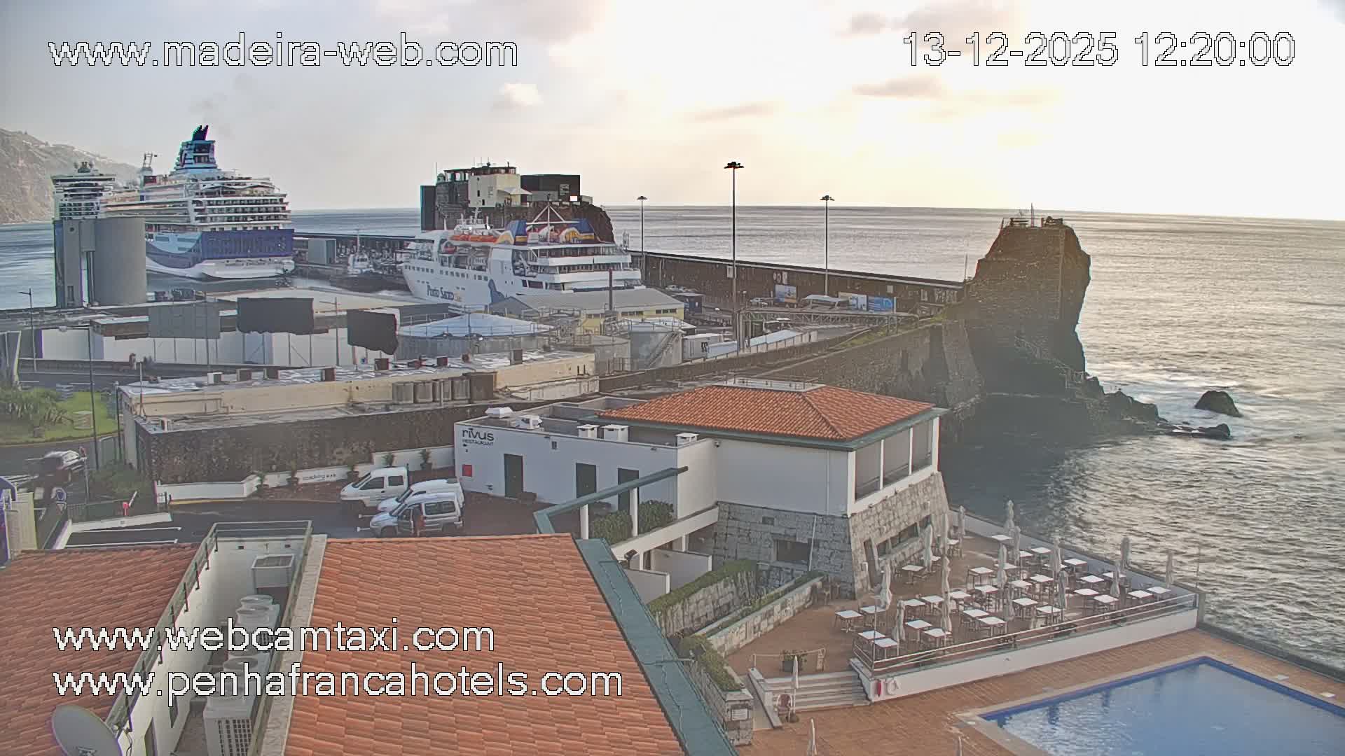 Funchal City View from Penha de Franca Hotel Live Cam - Funchal, Madeira, Portugal