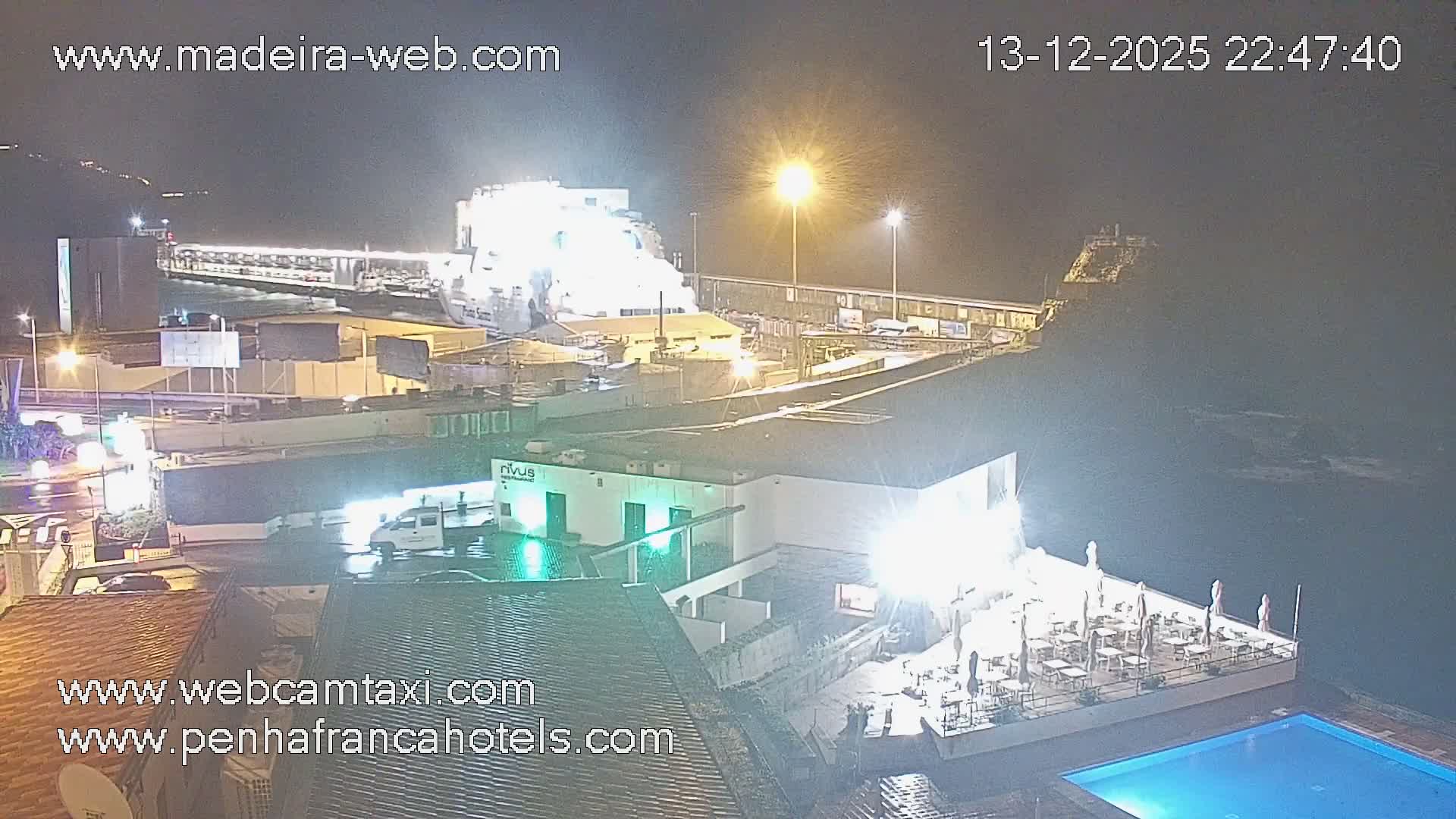 Funchal City View from Penha de Franca Hotel Live Cam - Funchal, Madeira, Portugal
