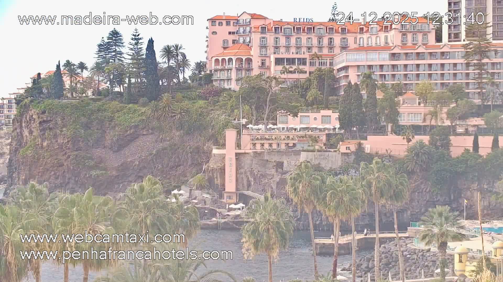 Funchal City View from Penha de Franca Hotel Live Cam - Funchal, Madeira, Portugal
