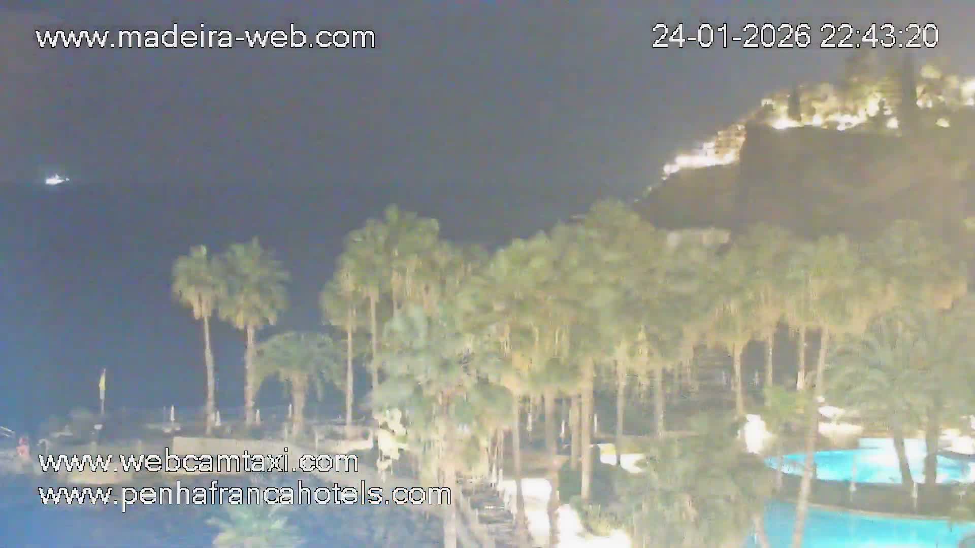 Funchal City View from Penha de Franca Hotel Live Cam - Funchal, Madeira, Portugal