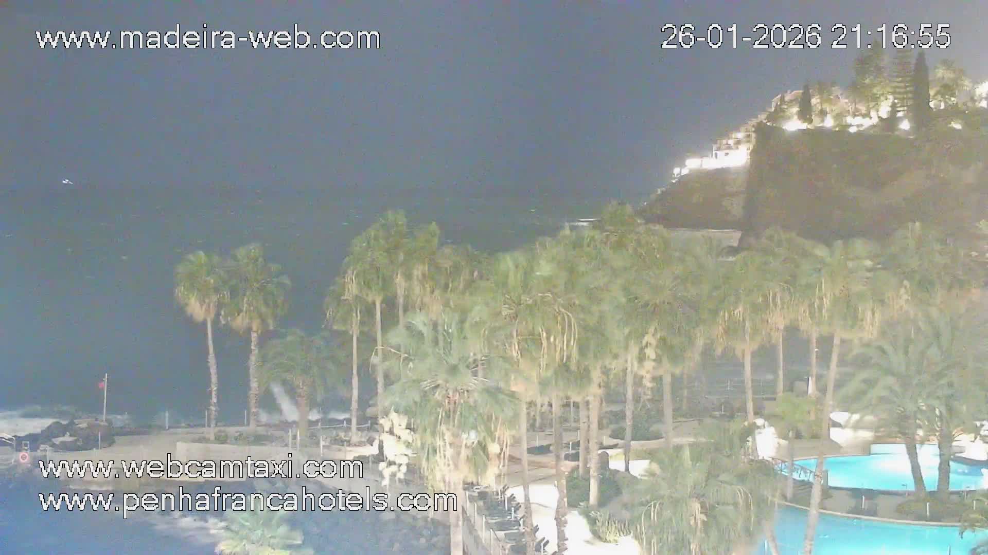 Funchal City View from Penha de Franca Hotel Live Cam - Funchal, Madeira, Portugal