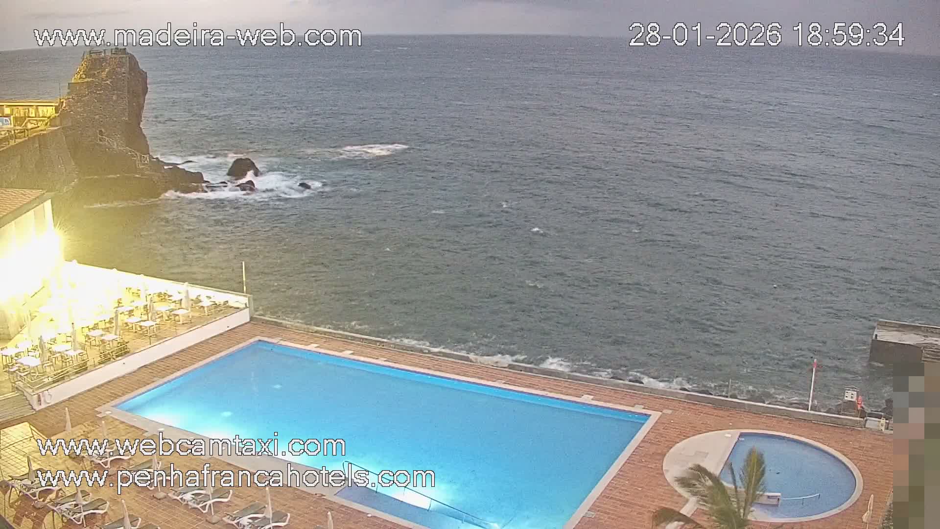 Funchal City View from Penha de Franca Hotel Live Cam - Funchal, Madeira, Portugal