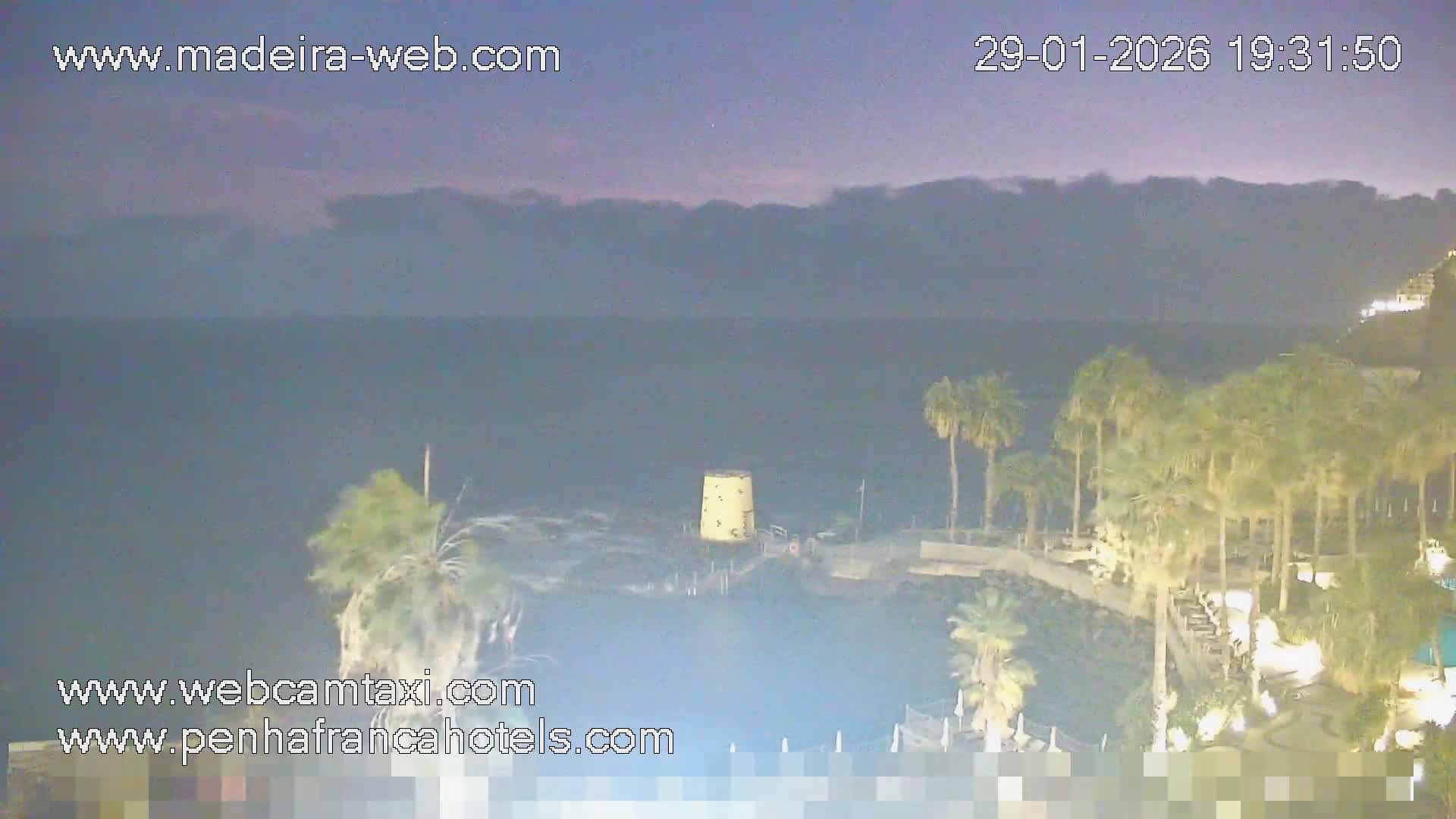 Funchal City View from Penha de Franca Hotel Live Cam - Funchal, Madeira, Portugal
