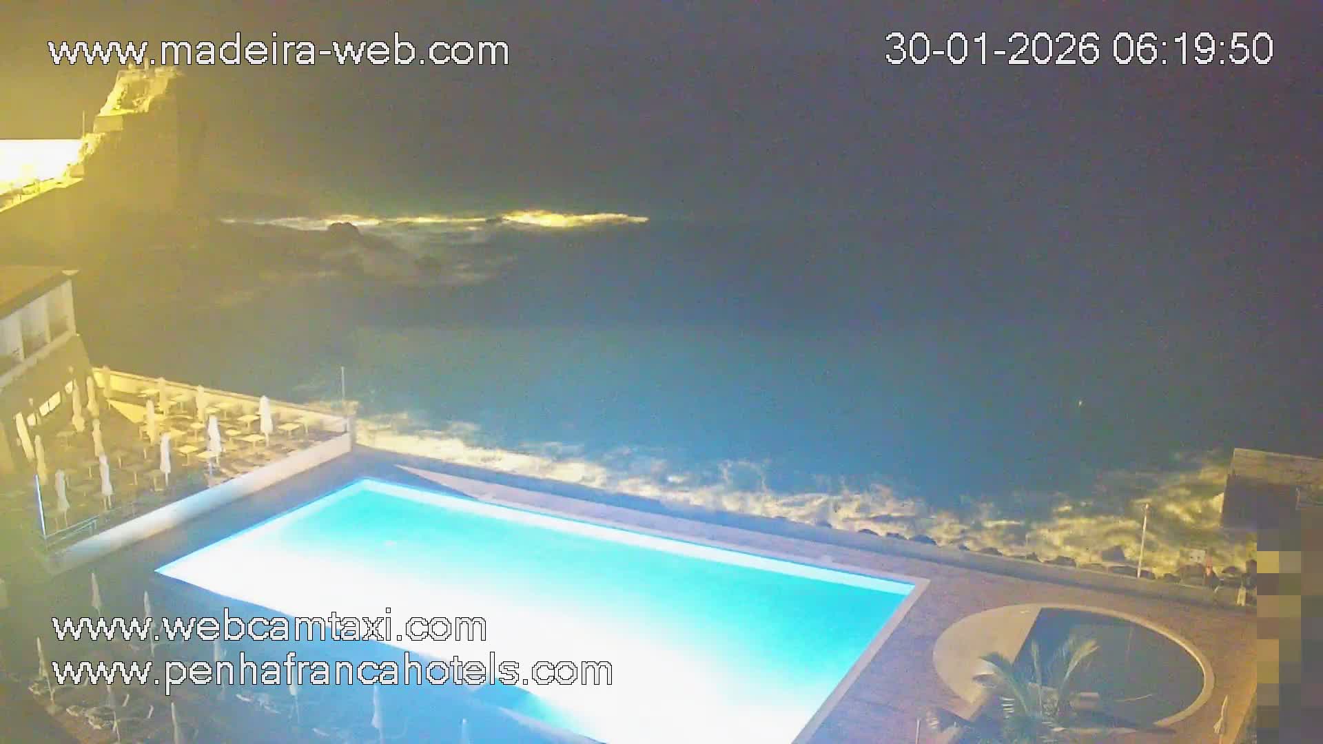 Funchal City View from Penha de Franca Hotel Live Cam - Funchal, Madeira, Portugal