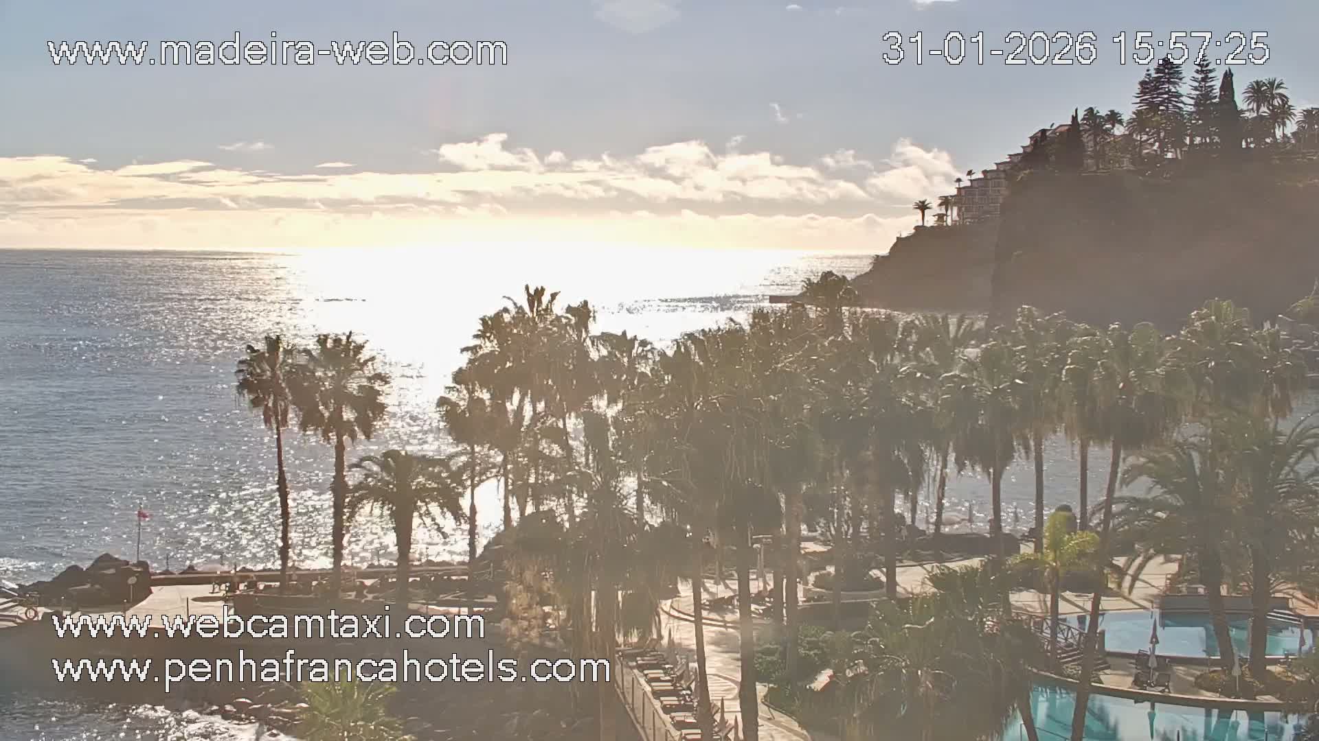 Funchal City View from Penha de Franca Hotel Live Cam - Funchal, Madeira, Portugal