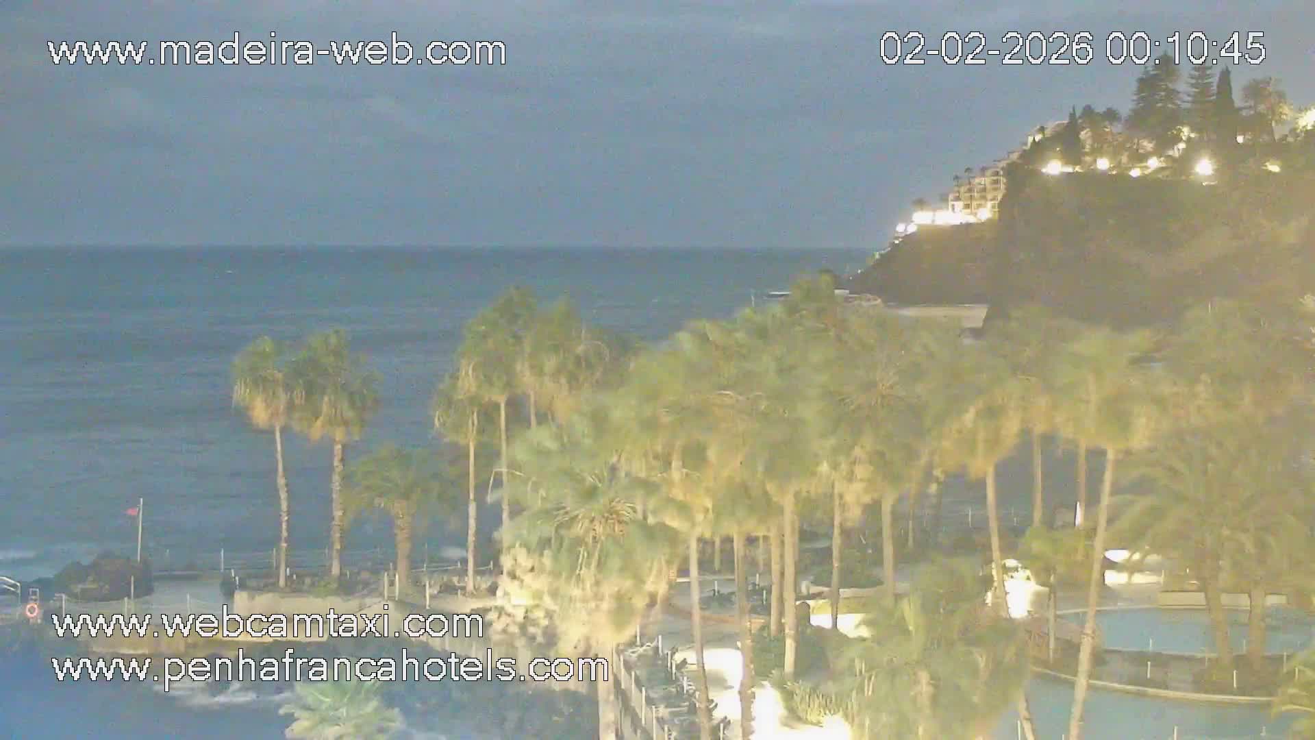 Funchal City View from Penha de Franca Hotel Live Cam - Funchal, Madeira, Portugal