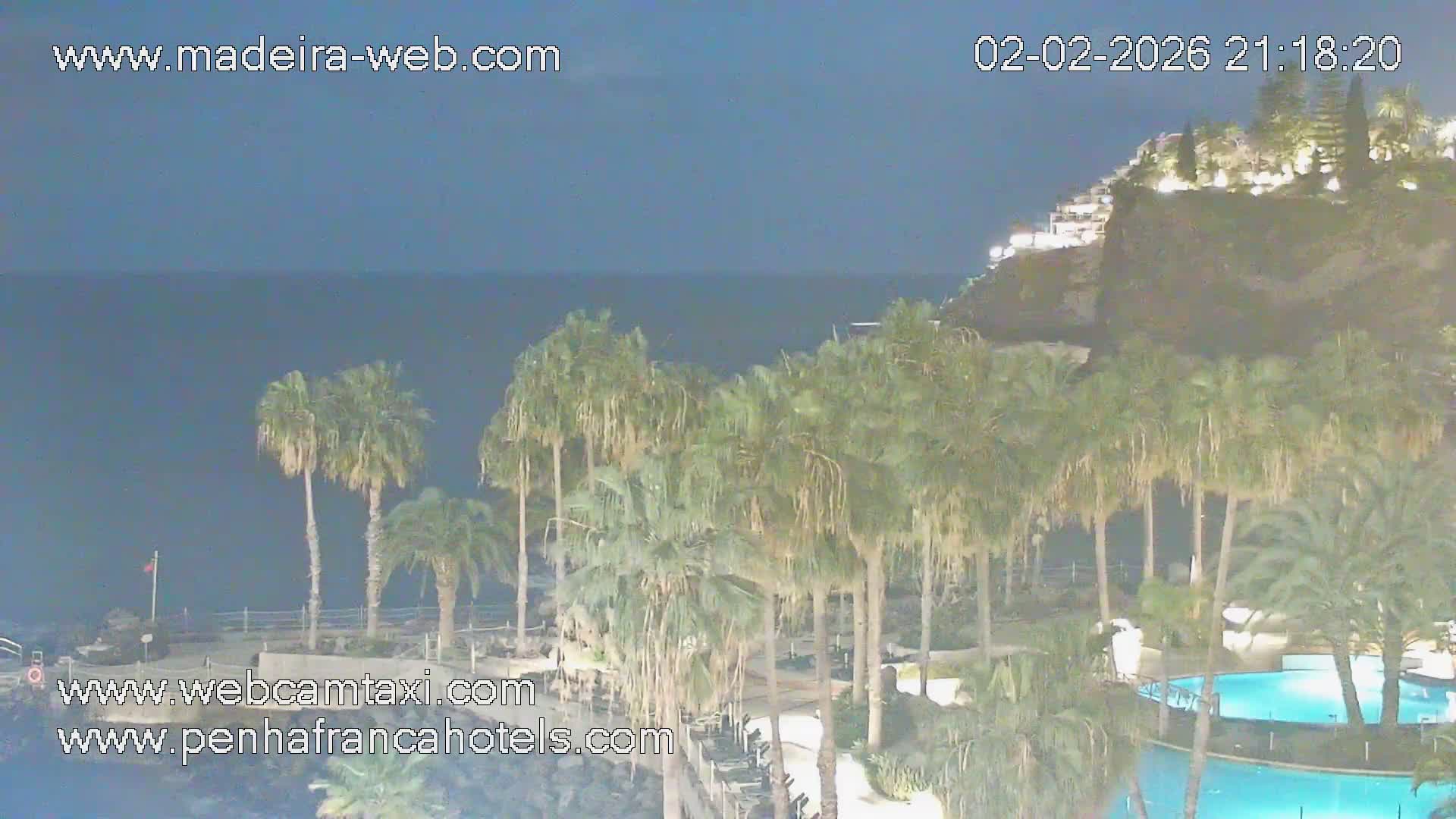Funchal City View from Penha de Franca Hotel Live Cam - Funchal, Madeira, Portugal