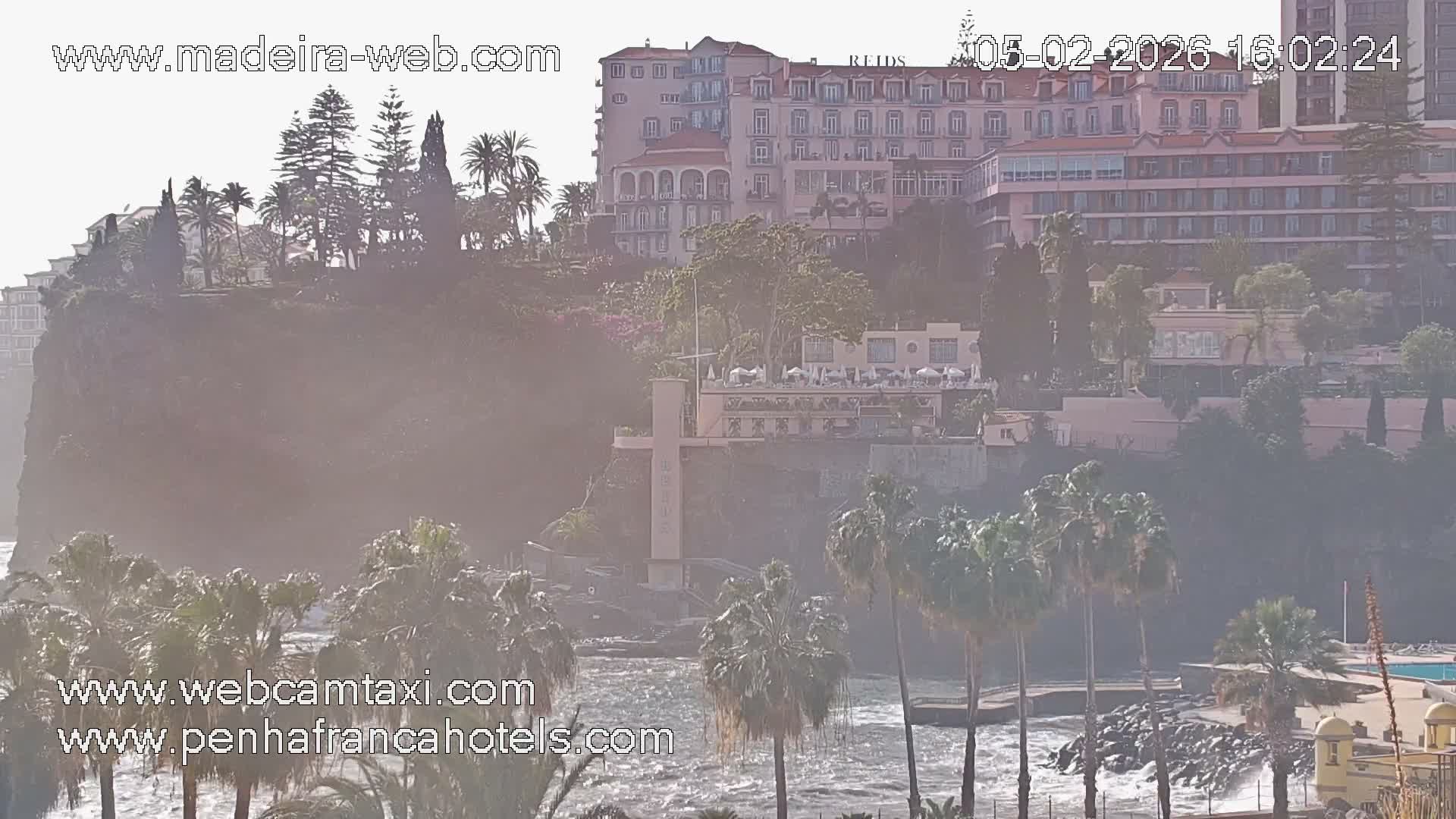 Funchal City View from Penha de Franca Hotel Live Cam - Funchal, Madeira, Portugal