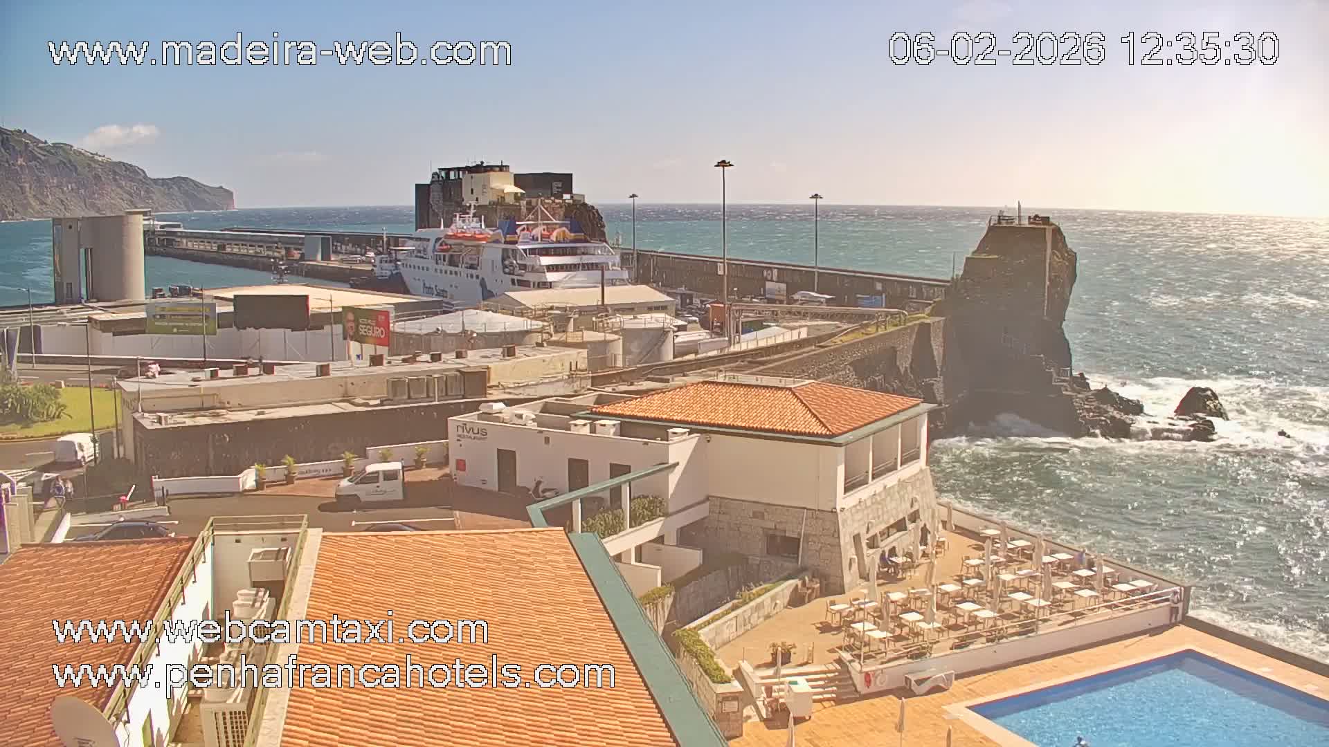 Funchal City View from Penha de Franca Hotel Live Cam - Funchal, Madeira, Portugal