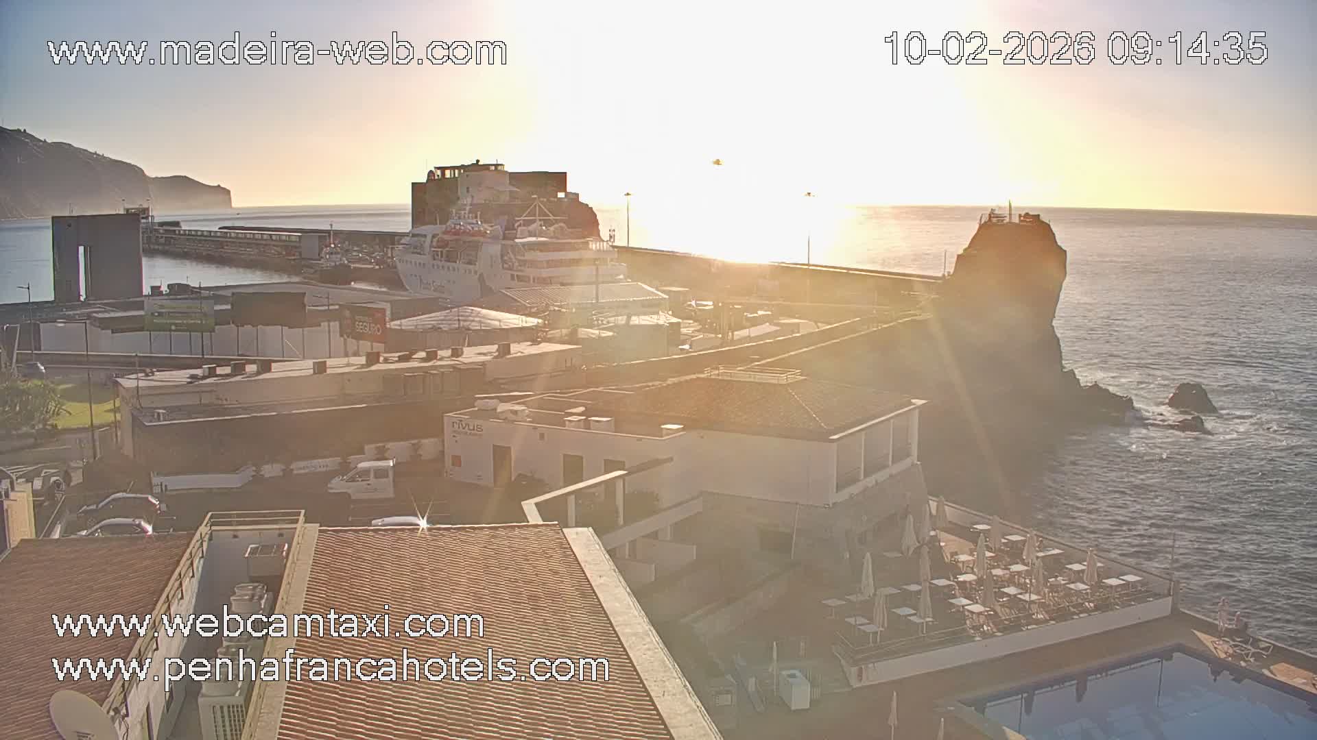 Funchal City View from Penha de Franca Hotel Live Cam - Funchal, Madeira, Portugal