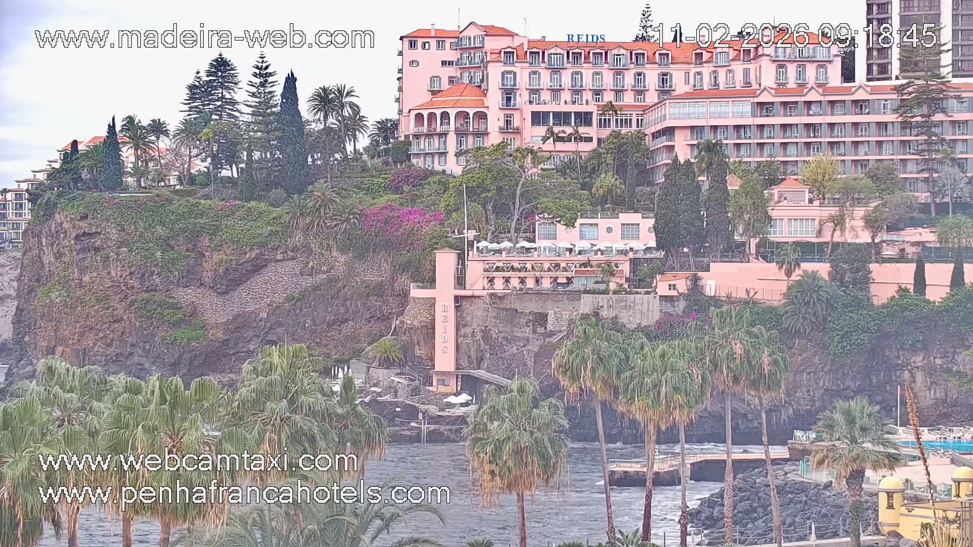 Funchal City View from Penha de Franca Hotel Live Cam - Funchal, Madeira, Portugal