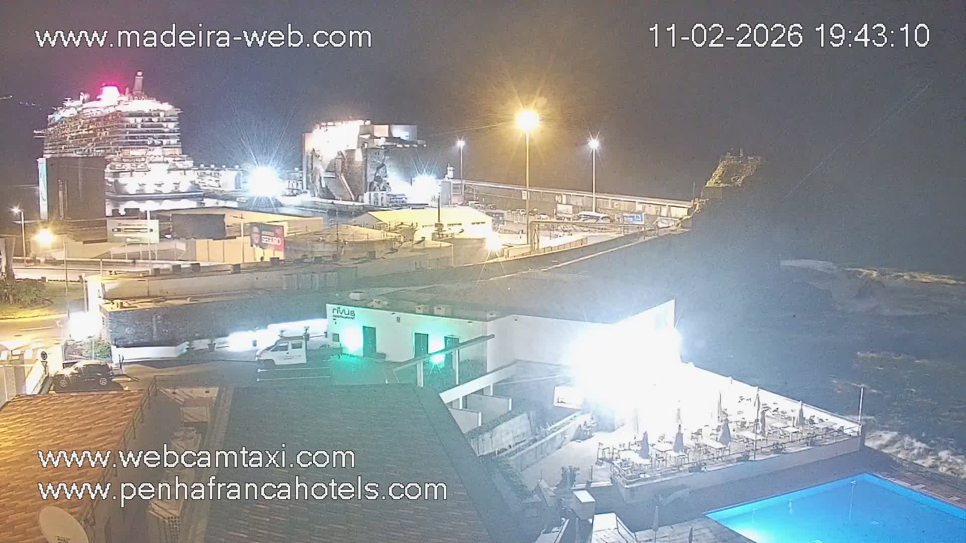 Funchal City View from Penha de Franca Hotel Live Cam - Funchal, Madeira, Portugal