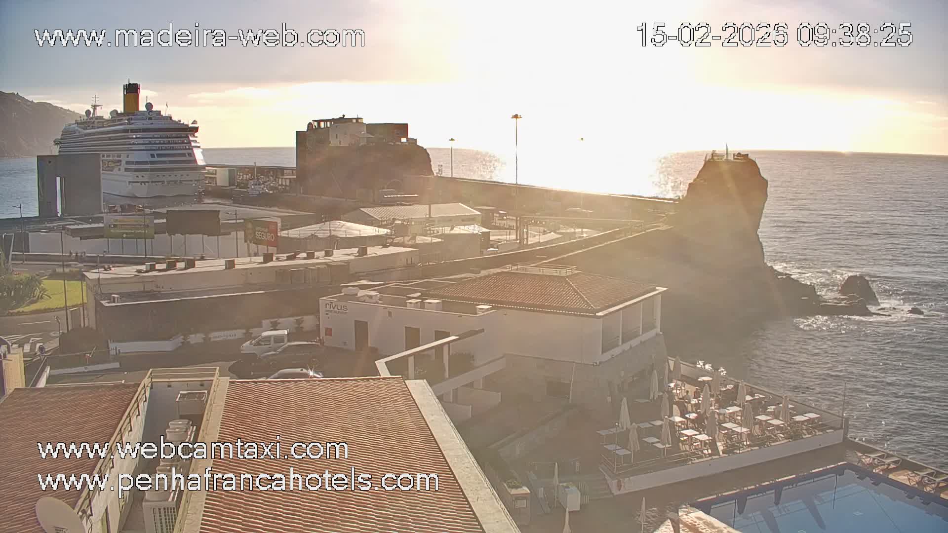 Funchal City View from Penha de Franca Hotel Live Cam - Funchal, Madeira, Portugal