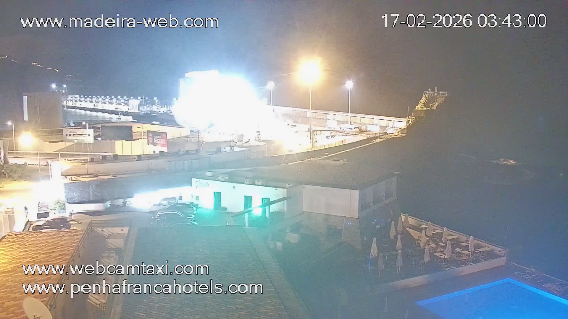 Funchal City View from Penha de Franca Hotel Live Cam - Funchal, Madeira, Portugal