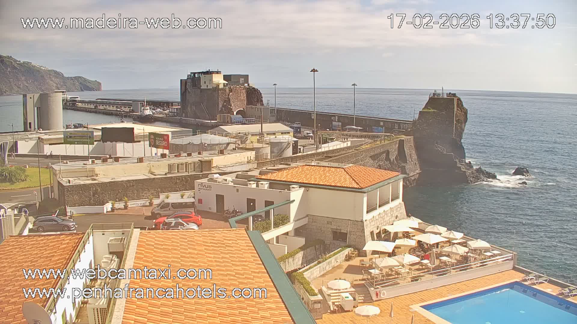Funchal City View from Penha de Franca Hotel Live Cam - Funchal, Madeira, Portugal