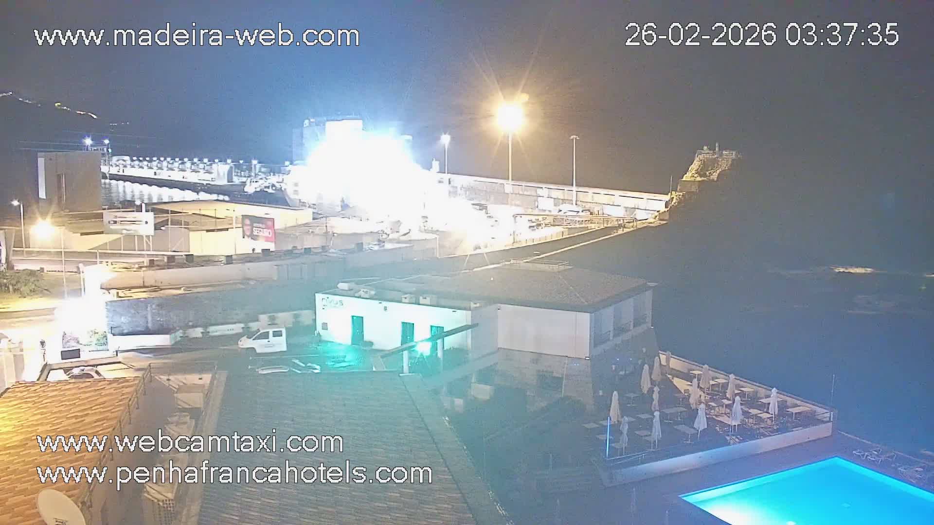 Funchal City View from Penha de Franca Hotel Live Cam - Funchal, Madeira, Portugal