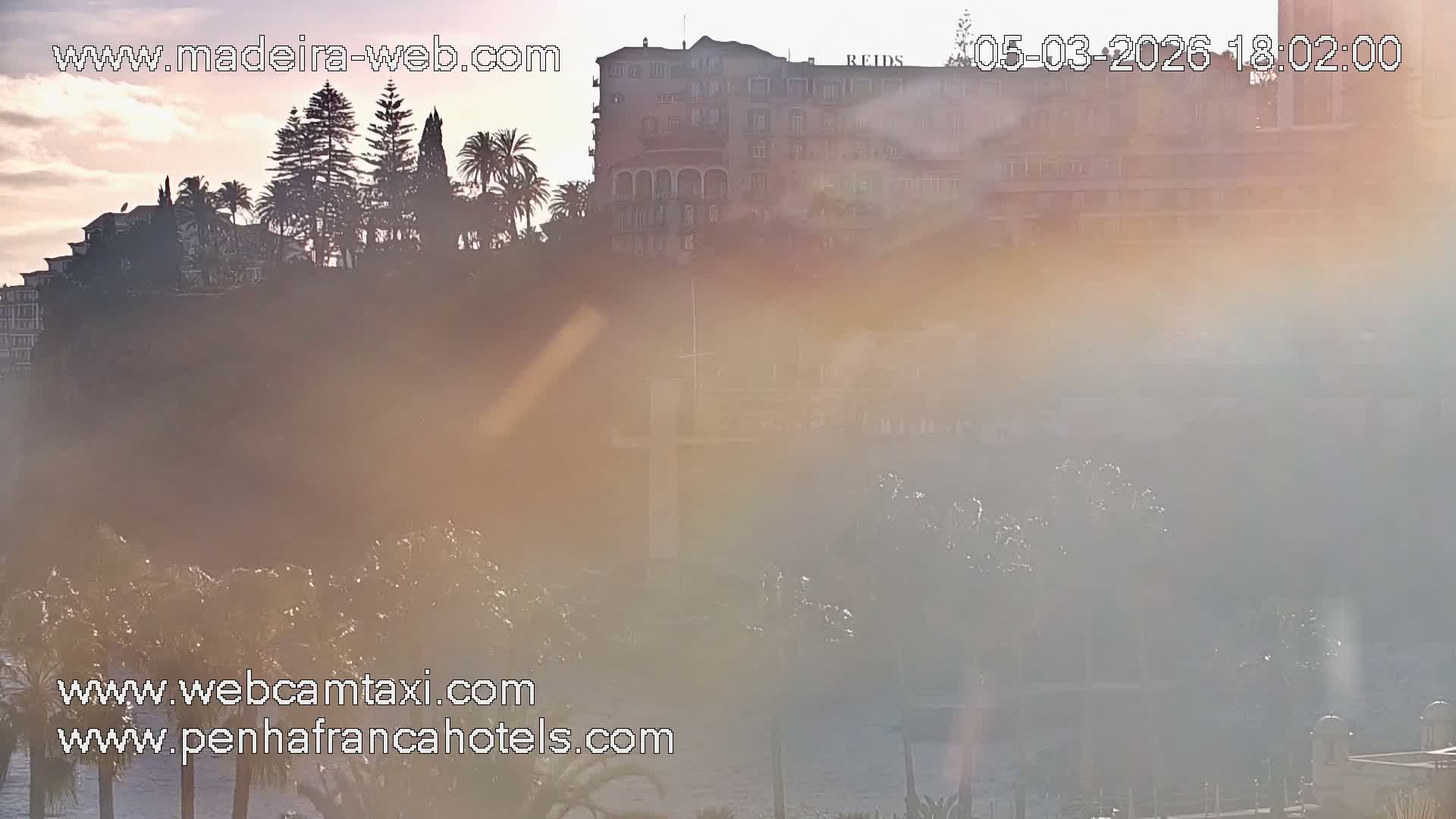 Funchal City View from Penha de Franca Hotel Live Cam - Funchal, Madeira, Portugal