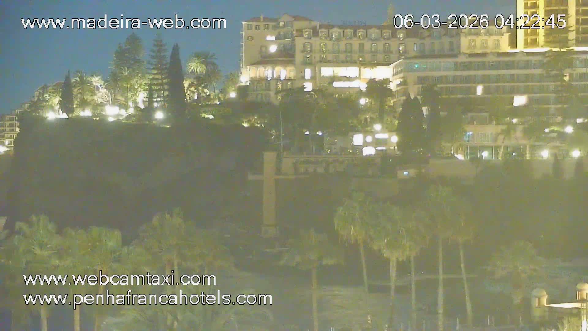 Funchal City View from Penha de Franca Hotel Live Cam - Funchal, Madeira, Portugal
