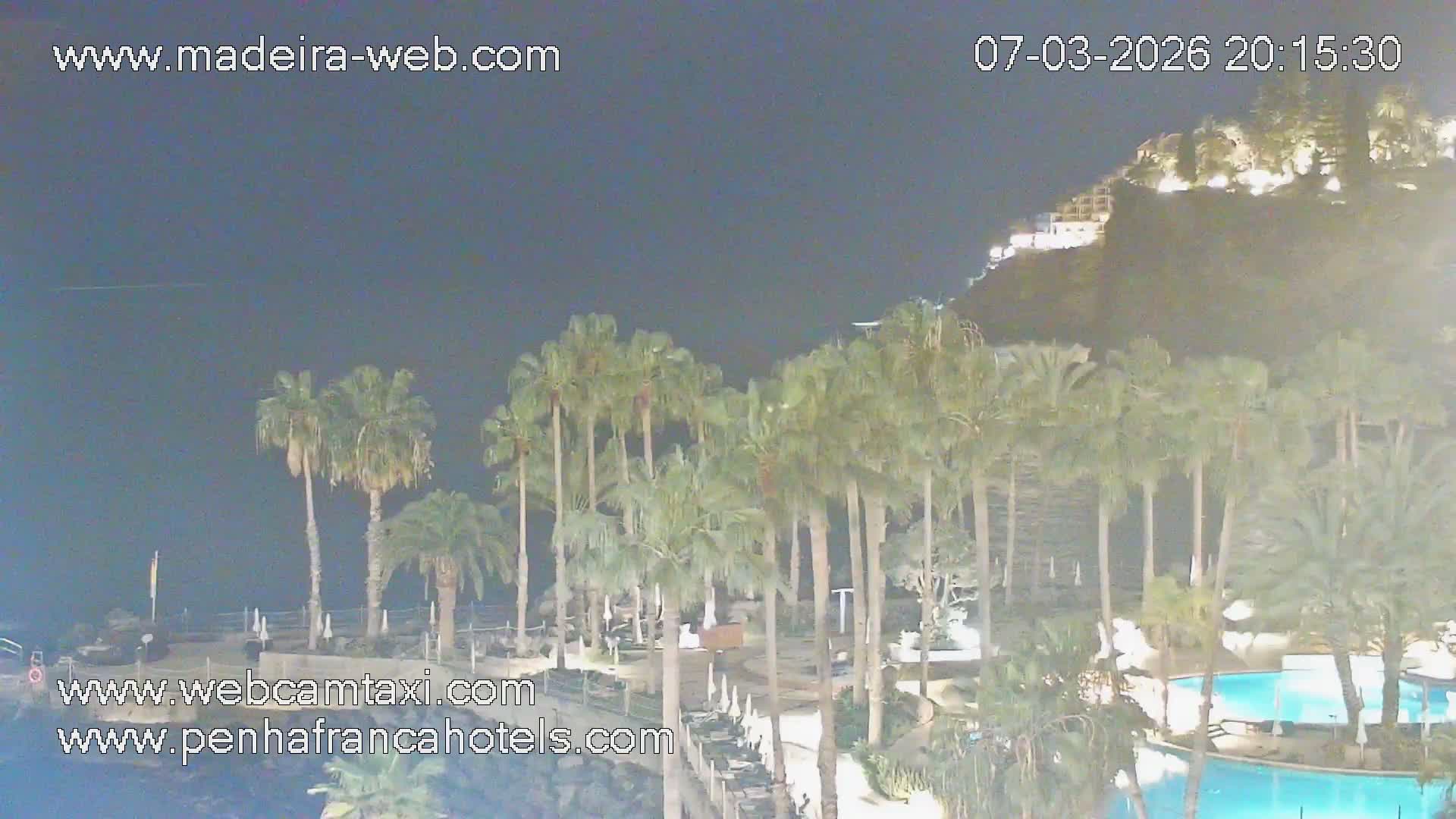 Funchal City View from Penha de Franca Hotel Live Cam - Funchal, Madeira, Portugal