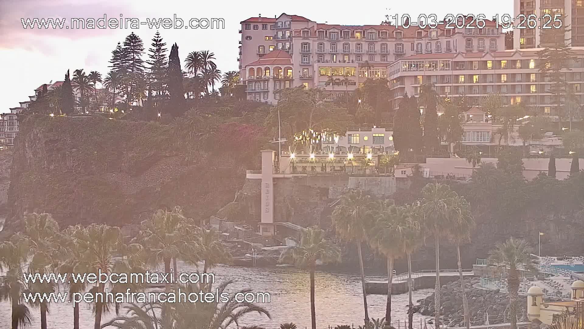 Funchal City View from Penha de Franca Hotel Live Cam - Funchal, Madeira, Portugal