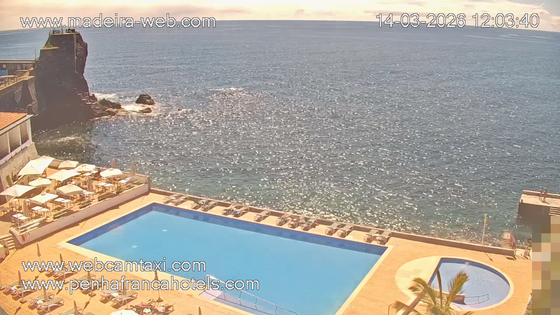 Funchal City View from Penha de Franca Hotel Live Cam - Funchal, Madeira, Portugal