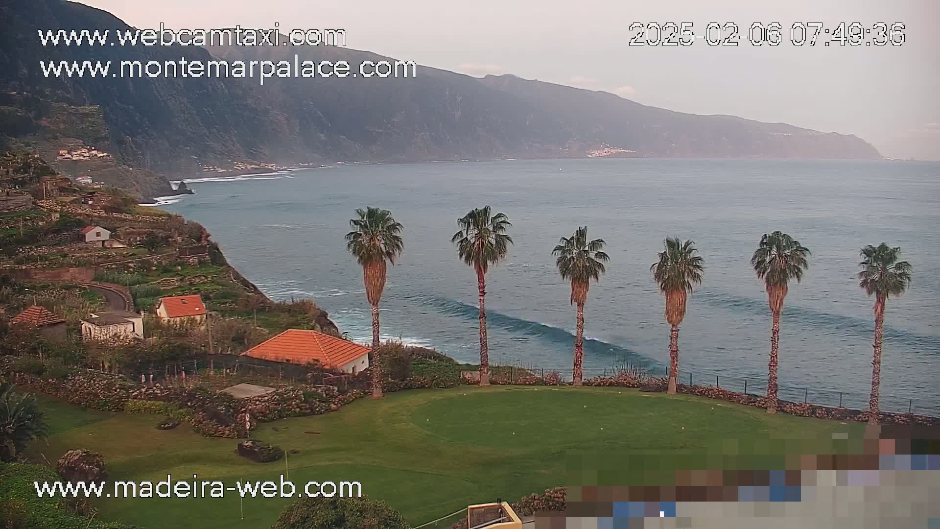 Ponta Delgada Coast  Live Cam from Monte Mar Palace Hotel - Sao Vicente, Madeira, Portugal