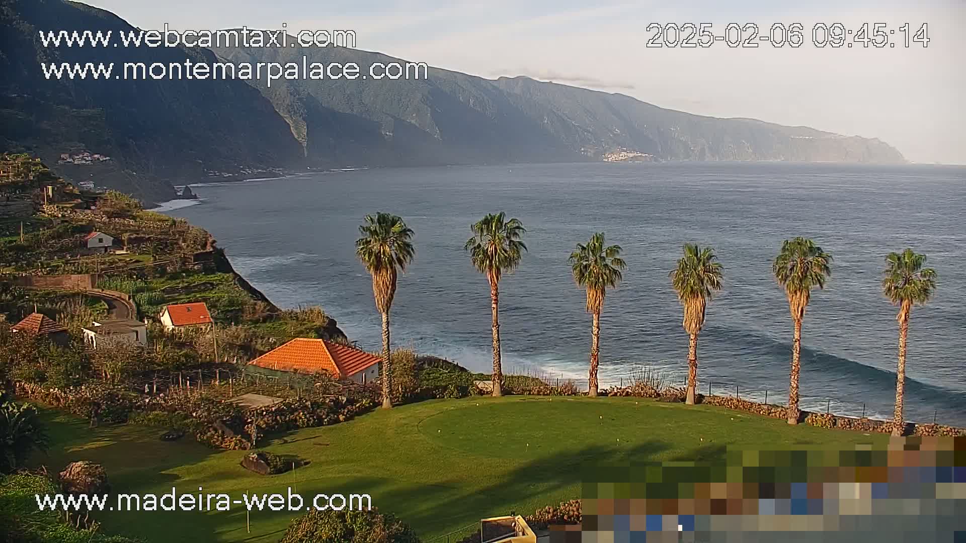 Ponta Delgada Coast  Live Cam from Monte Mar Palace Hotel - Sao Vicente, Madeira, Portugal