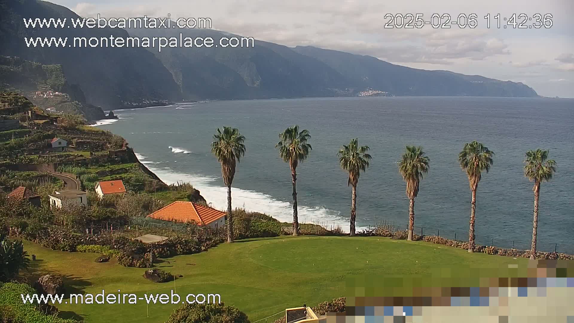 Ponta Delgada Coast  Live Cam from Monte Mar Palace Hotel - Sao Vicente, Madeira, Portugal