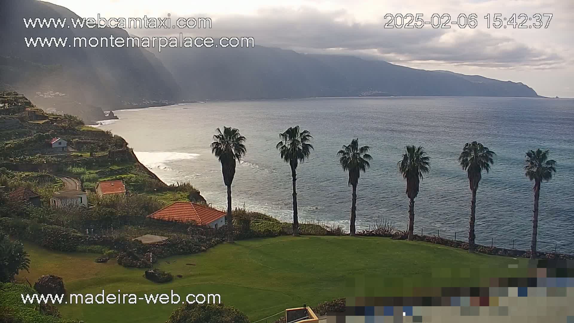 Ponta Delgada Coast  Live Cam from Monte Mar Palace Hotel - Sao Vicente, Madeira, Portugal