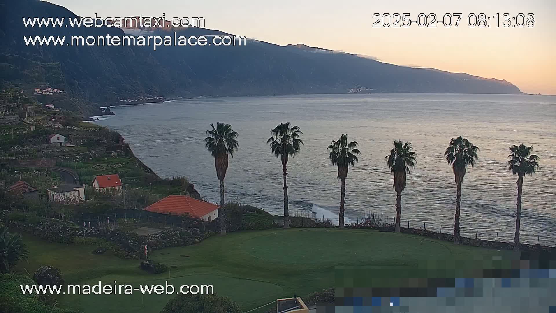 Ponta Delgada Coast  Live Cam from Monte Mar Palace Hotel - Sao Vicente, Madeira, Portugal