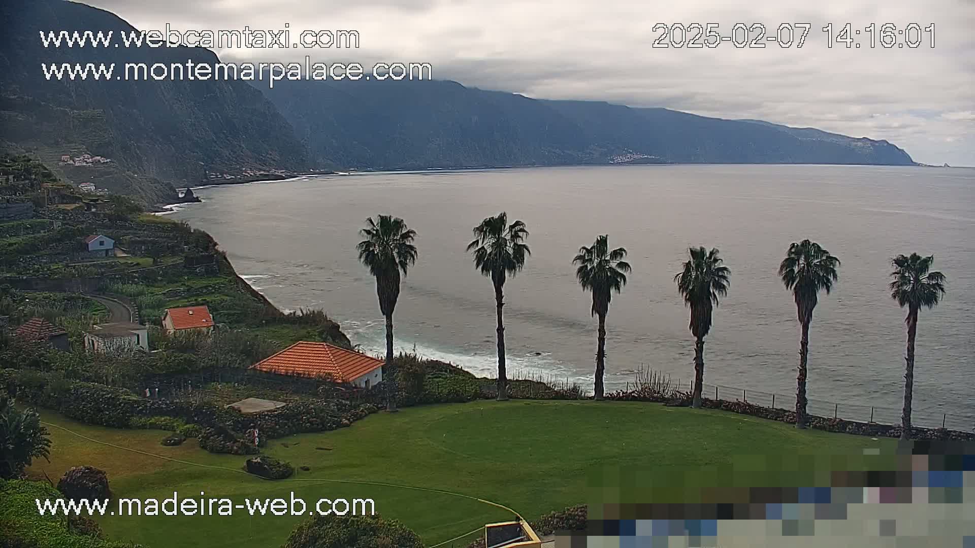 Ponta Delgada Coast  Live Cam from Monte Mar Palace Hotel - Sao Vicente, Madeira, Portugal