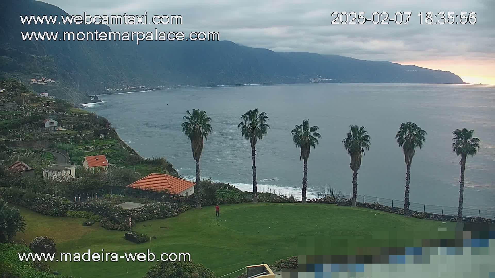 Ponta Delgada Coast  Live Cam from Monte Mar Palace Hotel - Sao Vicente, Madeira, Portugal