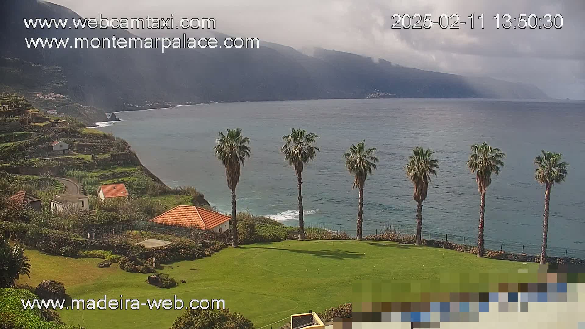 Ponta Delgada Coast  Live Cam from Monte Mar Palace Hotel - Sao Vicente, Madeira, Portugal