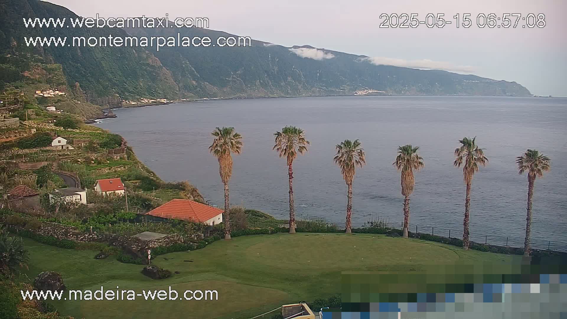 Ponta Delgada Coast  Live Cam from Monte Mar Palace Hotel - Sao Vicente, Madeira, Portugal