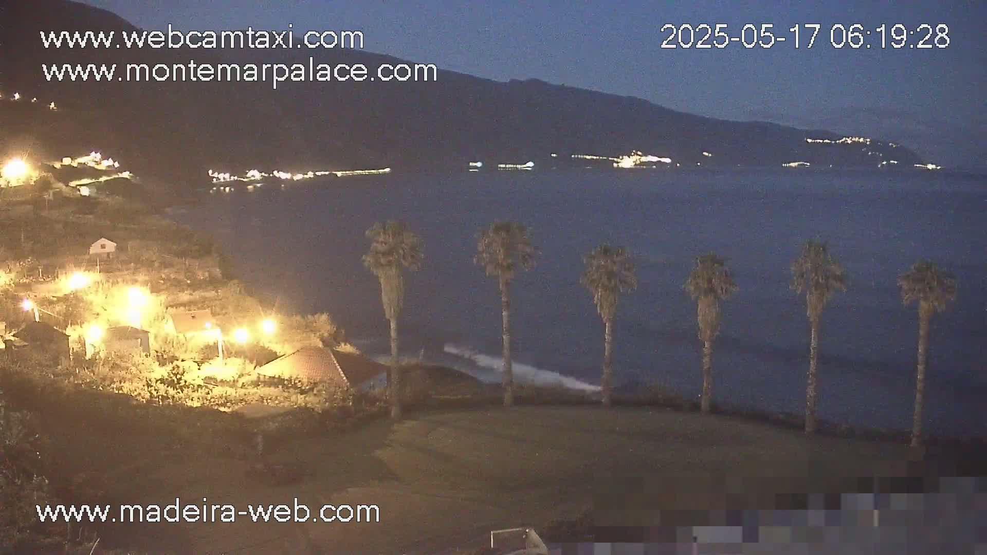 Ponta Delgada Coast  Live Cam from Monte Mar Palace Hotel - Sao Vicente, Madeira, Portugal