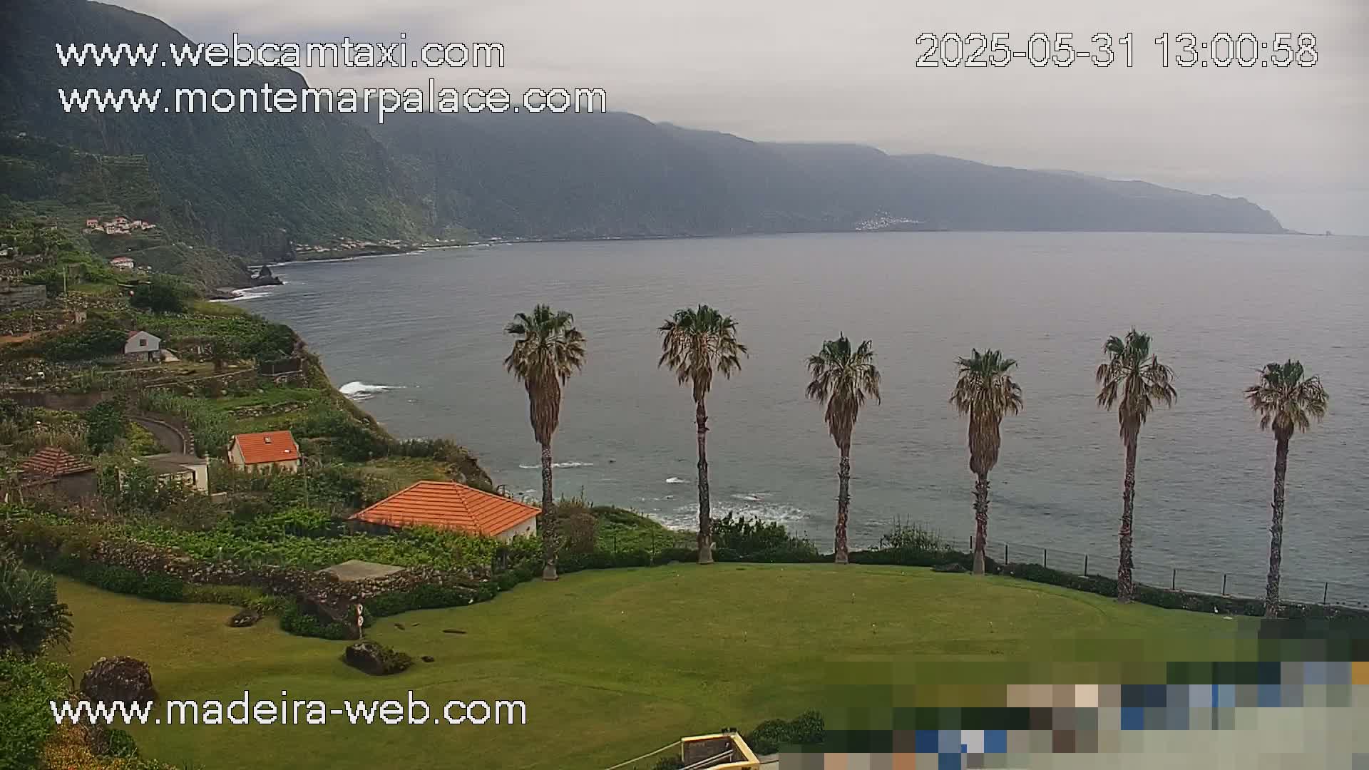 Ponta Delgada Coast  Live Cam from Monte Mar Palace Hotel - Sao Vicente, Madeira, Portugal