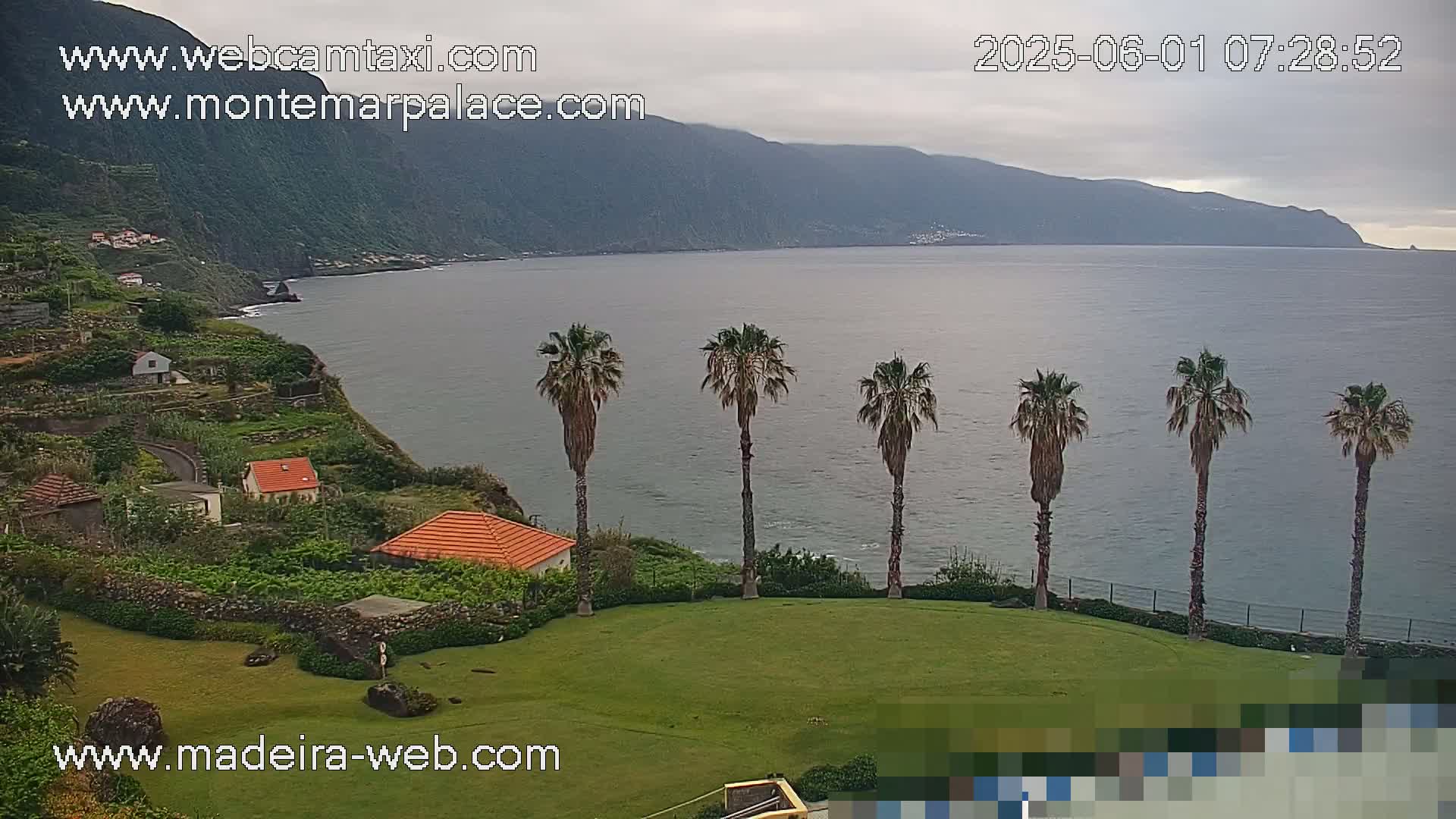 Ponta Delgada Coast  Live Cam from Monte Mar Palace Hotel - Sao Vicente, Madeira, Portugal