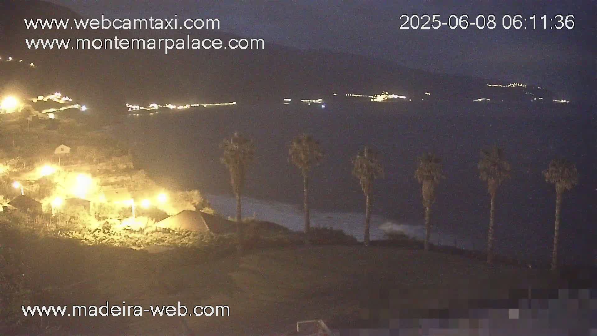 Ponta Delgada Coast  Live Cam from Monte Mar Palace Hotel - Sao Vicente, Madeira, Portugal