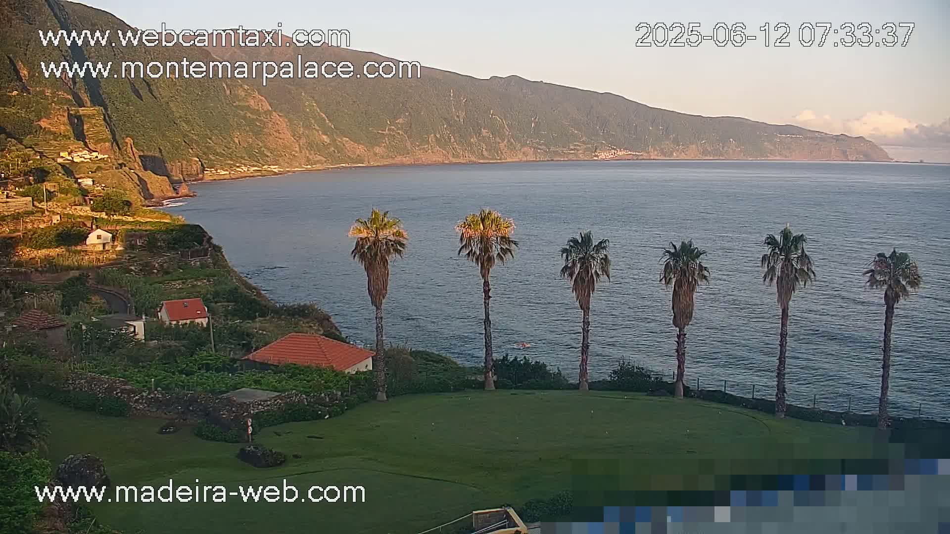 Ponta Delgada Coast  Live Cam from Monte Mar Palace Hotel - Sao Vicente, Madeira, Portugal