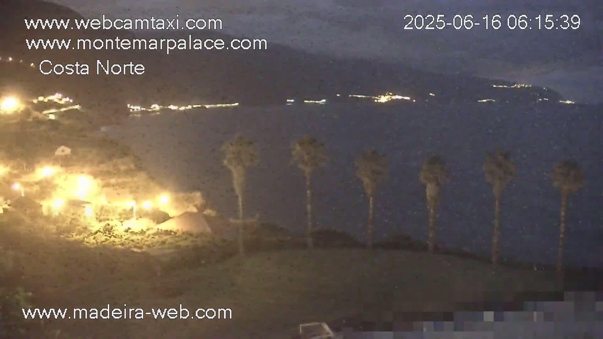 Ponta Delgada Coast  Live Cam from Monte Mar Palace Hotel - Sao Vicente, Madeira, Portugal