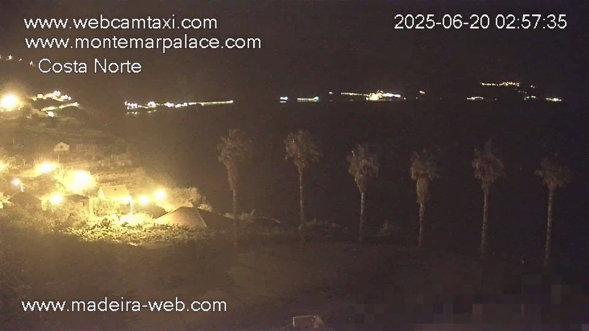 Ponta Delgada Coast  Live Cam from Monte Mar Palace Hotel - Sao Vicente, Madeira, Portugal