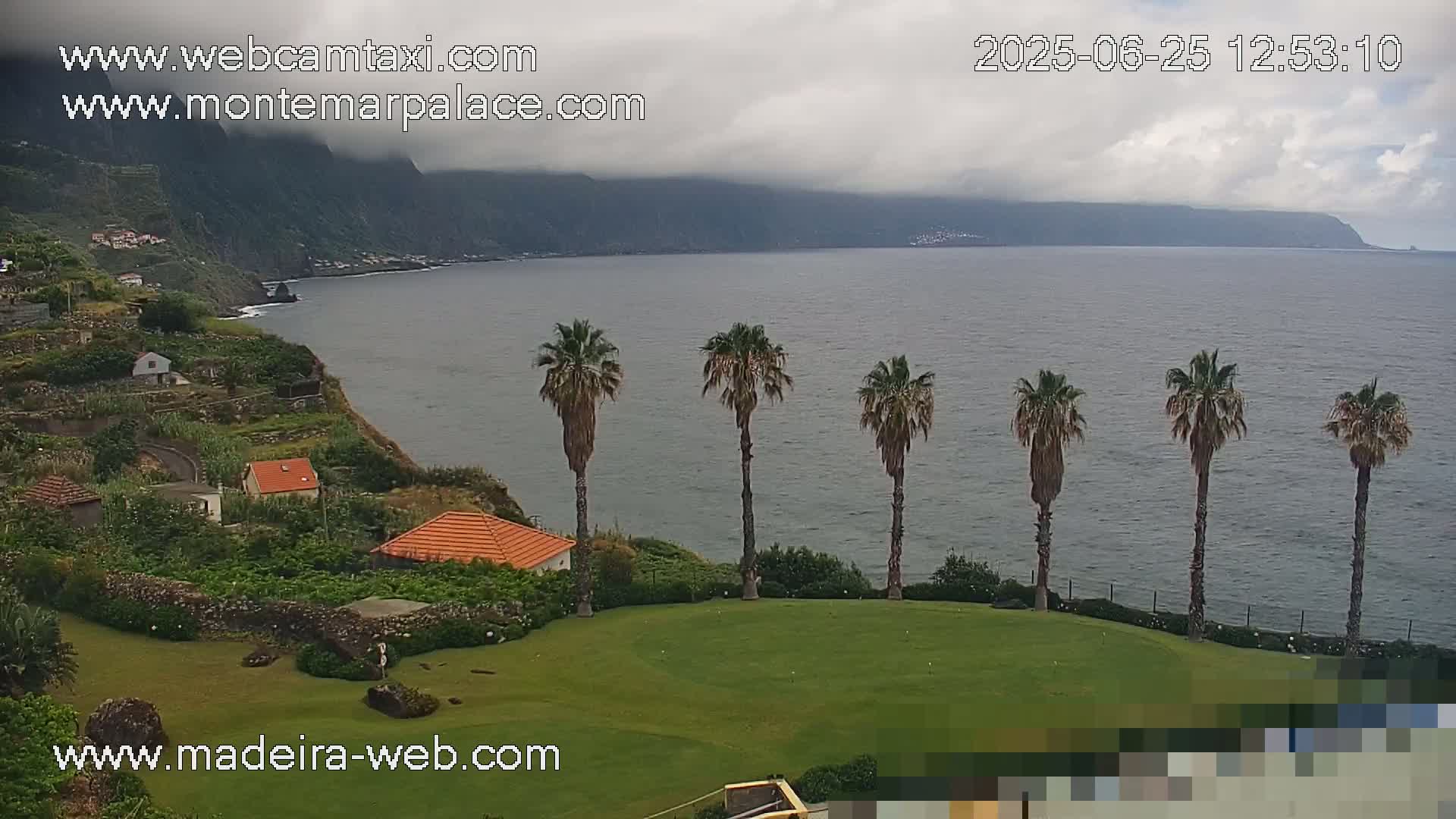 Ponta Delgada Coast  Live Cam from Monte Mar Palace Hotel - Sao Vicente, Madeira, Portugal