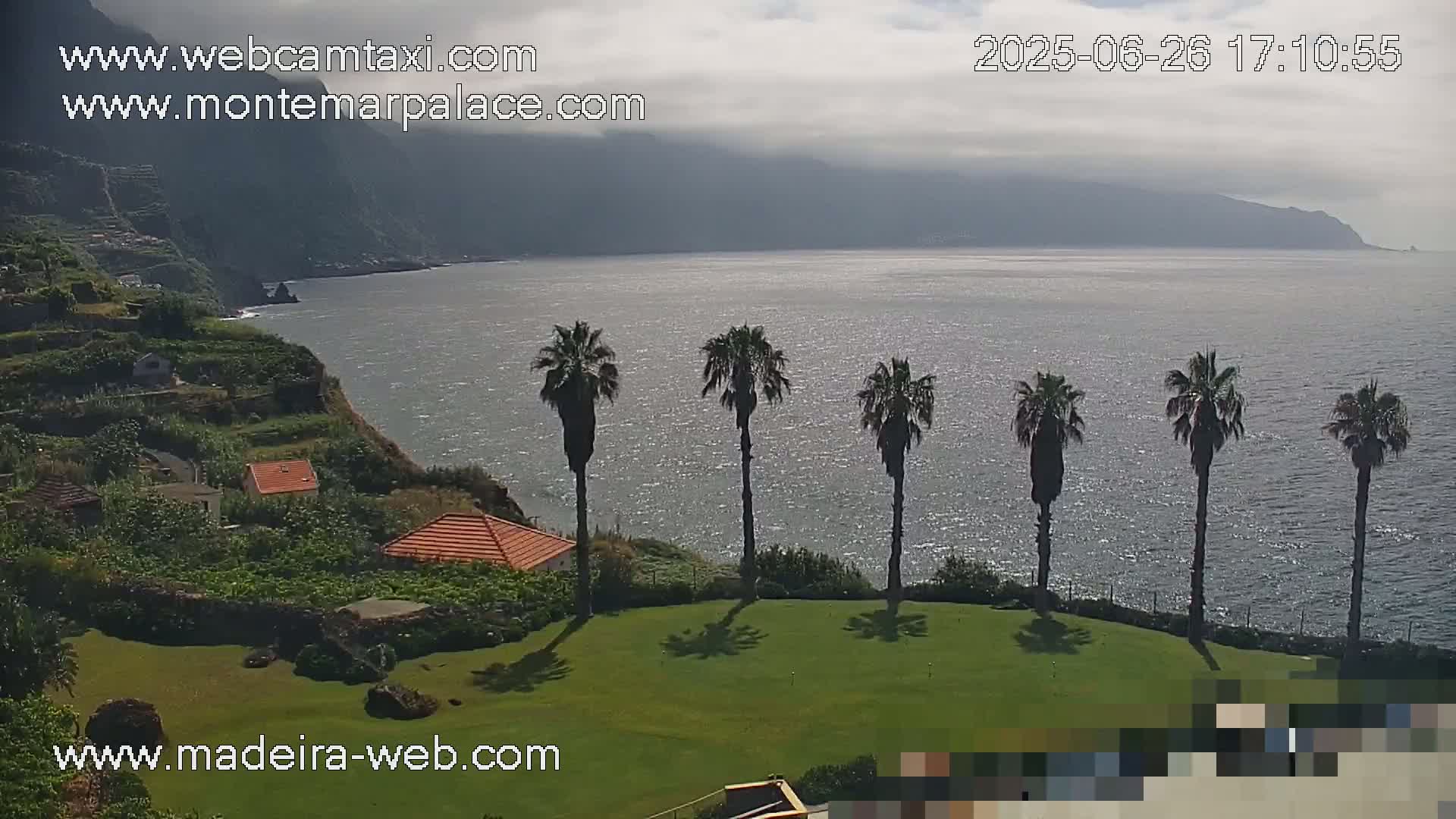 Ponta Delgada Coast  Live Cam from Monte Mar Palace Hotel - Sao Vicente, Madeira, Portugal